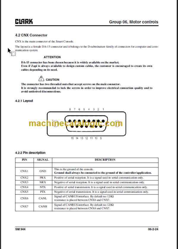 CLARK SX12 16 SERVICE MANUAL