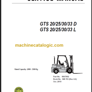 CLARK GTS 20 25 30 33 L SERVICE MANUAL