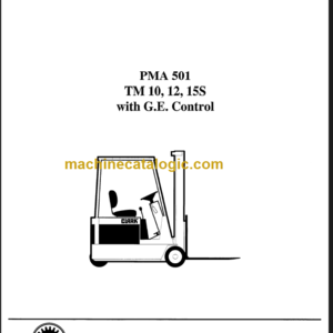 CLARK PMA-501 TM10 12 15S PLANNED MAINTENANCE