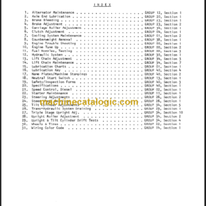 CLARK UT40 60D Planned Maint & Adj Manuals