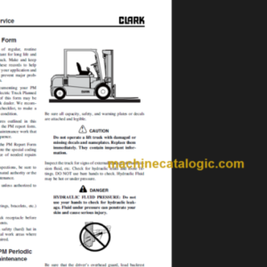 CLARK GEX 40 45 50 SERVICE MANUAL