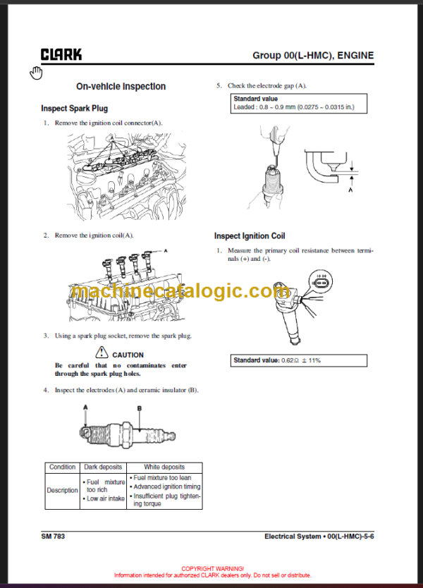 CLARK GTS 20 25 30 33 L SERVICE MANUAL