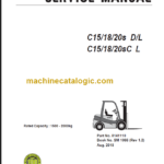 CLARK C15 18 20s D L C SERVICE MANUAL