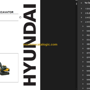 HYUNDAI R210LC-7H CRAWLER EXCAVATOR PARTS MANUAL