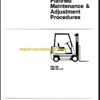 CLARK C500 235 LPG Planned Maint & Adj Manuals