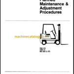 CLARK C500Y Planned Maint & Adj Manuals
