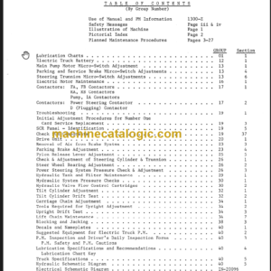 CLARK TM10 12 15S Planned Maint & Adj Manuals