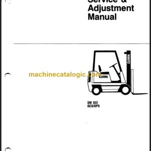 CLARK GCS GPS SERVICE ADJUSTMENT MANUAL