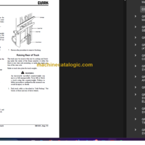 CLARK C20 30 D L G C20 32C SERVICE MANUAL