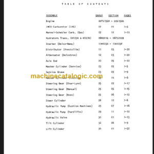 CLARK C500 235 OVERHAUL MANUAL