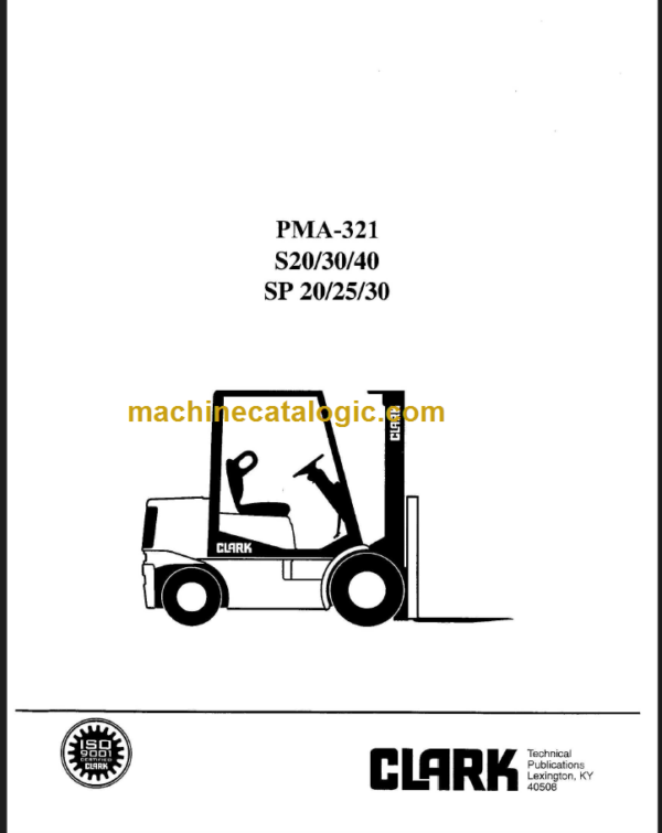 CLARK S20 30 40-SP 20 25 30 Planned Maintenance