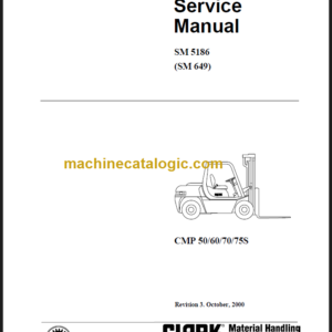 CLARK CMP50 60 70 75S (Rev 4.4) SERVICE MANUAL