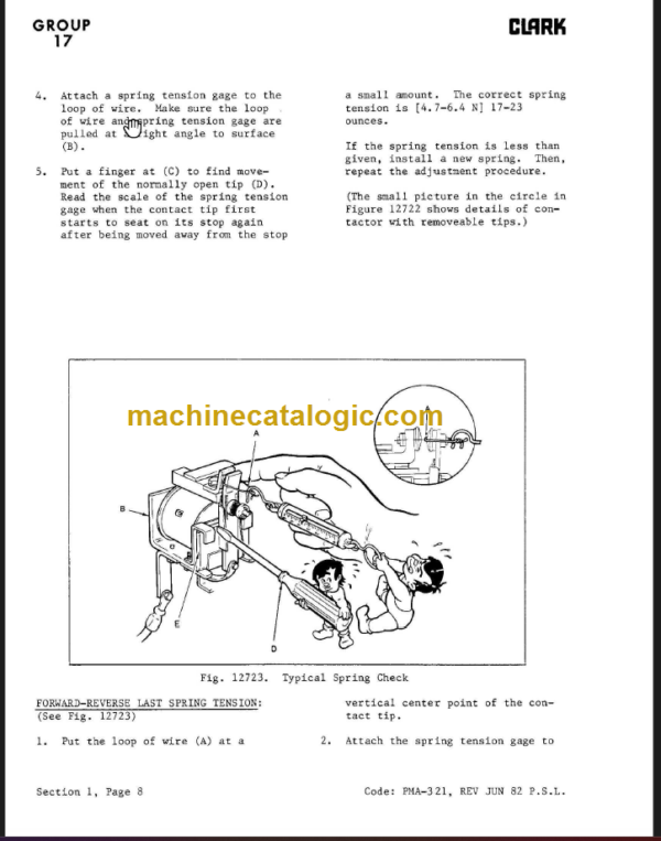 CLARK S20 30 40-SP 20 25 30 Planned Maintenance