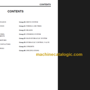 CLARK CRX10 13 CRX14 15 18 CRX20 25 SERVICE MANUAL