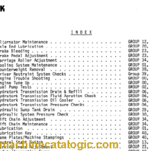 CLARK TMX 12 25 EPX16-20S SERVICE MANUAL