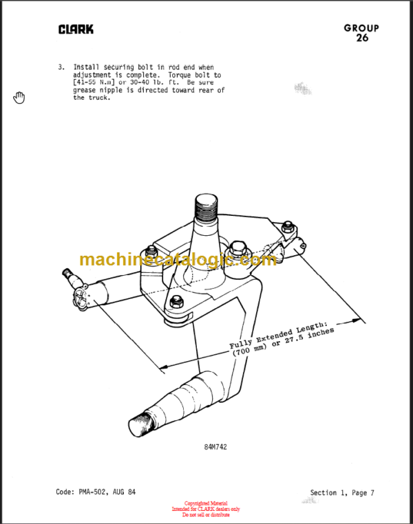 CLARK PMA-502 TM-EM 10 THRU 15S MAINTENANCE