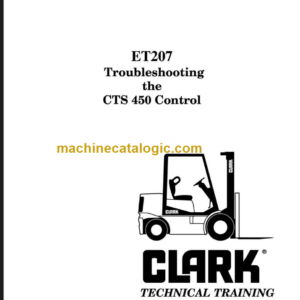 CLARK ET-207 CTS 450 CONTROL TECHNICAL TRAINING