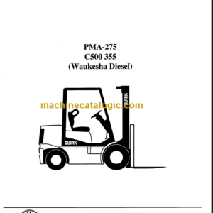 CLARK C500 355 WAUKESHA Planned Maint & Adj Manuals