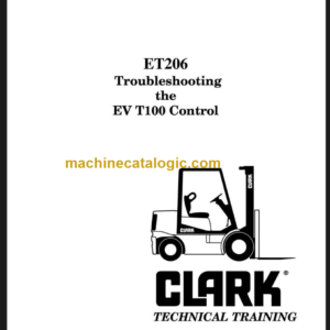 CLARK ET-206 EV T100 CONTROL TECHNICAL TRAINING