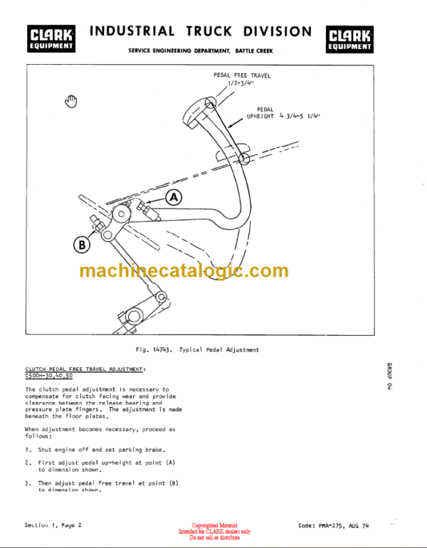 CLARK C500 355 WAUKESHA Planned Maint & Adj Manuals