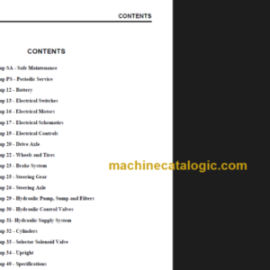 CLARK EPG20-30 ECG20-32 ECG20-30X SERVICE MANUAL