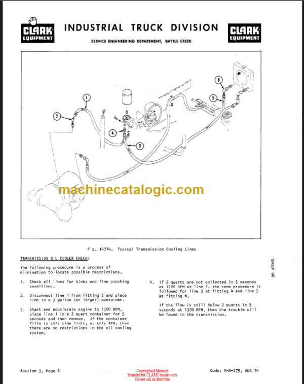 CLARK C500 355 WAUKESHA Planned Maint & Adj Manuals