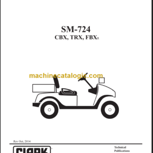 CLARK CBX TRX FBX SERVICE MANUAL