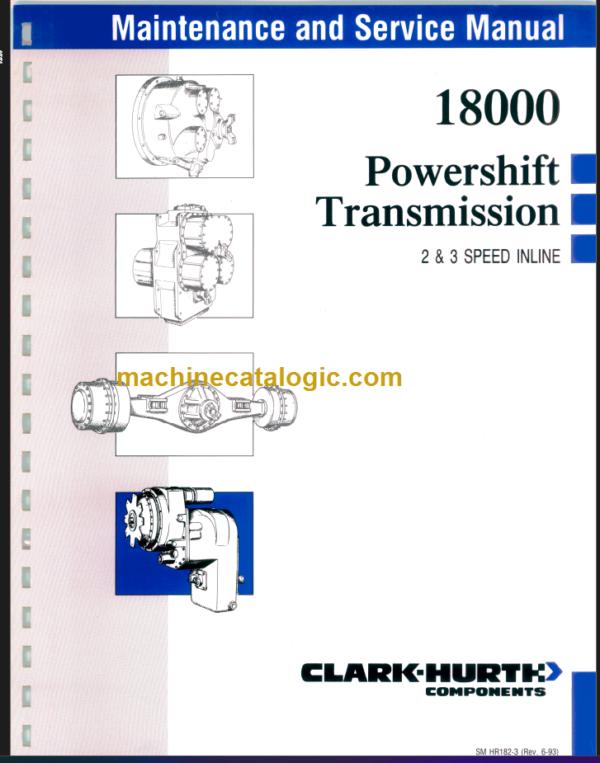 CLARK 18000 POWERSHIFT SERVICE MANUAL