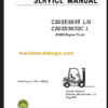 CLARK C35L G C20 25 30 32C L SERVICE MANUAL