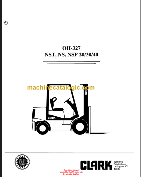 CLARK NST NS NSP 20 30 40 OVERHAUL MANUAL