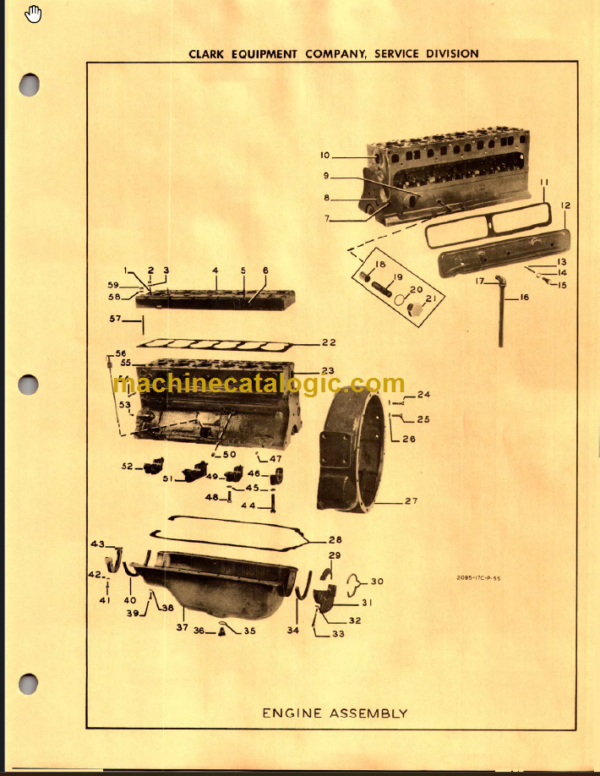 CLARK NO-12F MAINTENANCE MANUAL AND PARTS BOOK