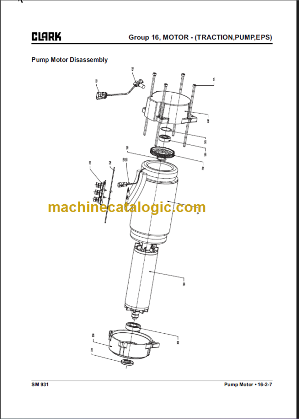 CLARK SRX 14 16 SERVICE MANUAL162