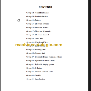 CLARK ECX 20 32 EPX20 30 SERVICE MANUAL