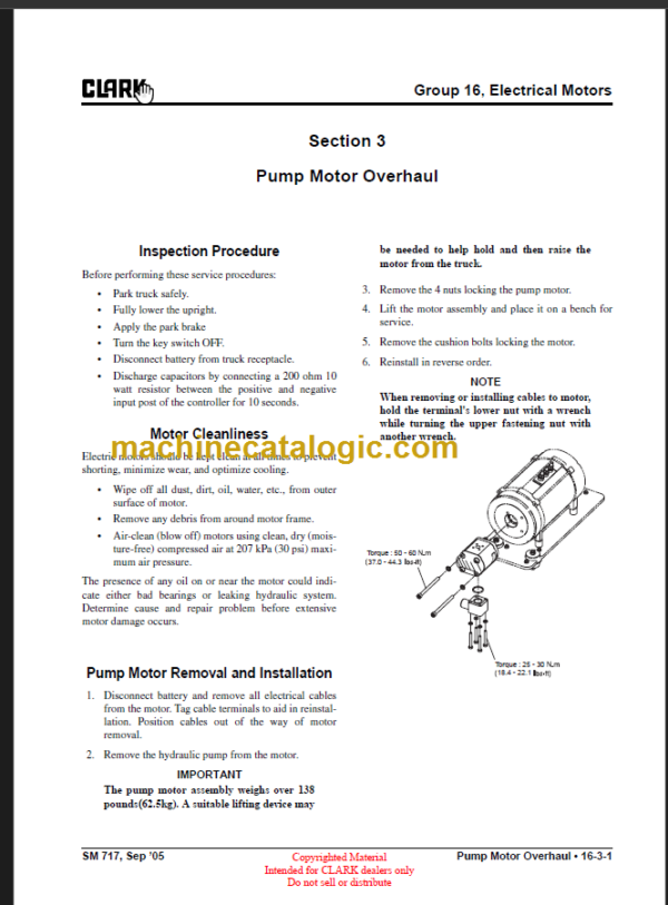 CLARK ECX 20 32 EPX20 30 SERVICE MANUAL