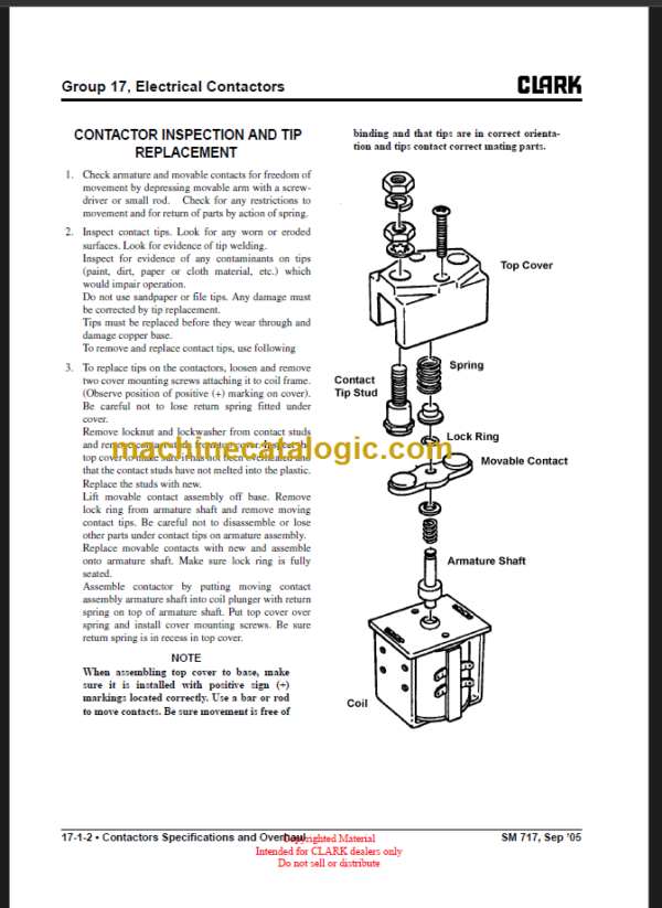 CLARK ECX 20 32 EPX20 30 SERVICE MANUAL