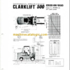 CLARK C500 100 120 Y100-150 OPERATORS MANUAL