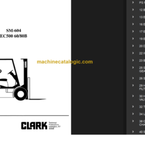 CLARK EC500 60 80B SERVICE MANUAL