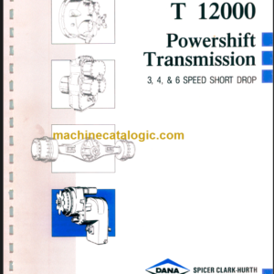 DANA T120000 MAINTENANCE AND SERVICE MANUAL