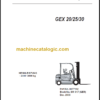 CLARK GEX20 25 30 SERVICEHANDBUCH