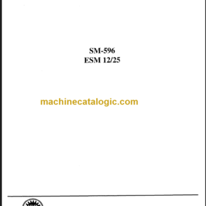 CLARK ESM12 25 SERVICE MANUAL