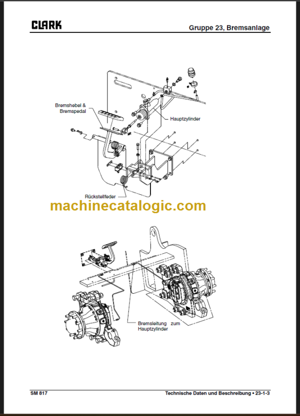 CLARK GEX20 25 30 SERVICEHANDBUCH