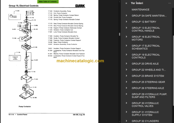 CLARK ESM12 25 SERVICE MANUAL