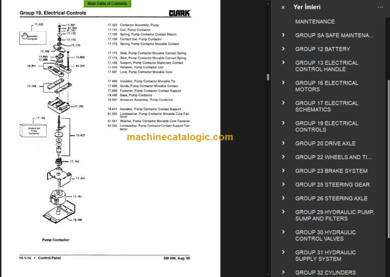 CLARK ESM12 25 SERVICE MANUAL