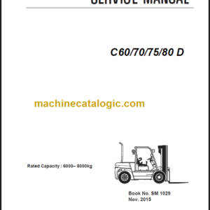 CLARK C60 70 75 80D SERVICE MANUAL