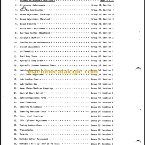 CLARK IT-40B Planned Maint & Adj Manuals