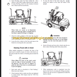 CLARK C60 70 75 80D SERVICE MANUAL