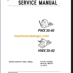 CLARK PWX HWX 30 40 SERVICE MANUAL