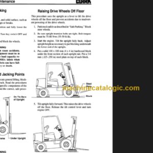 CLARK CMP 40 45 50S SERVICE MANUAL