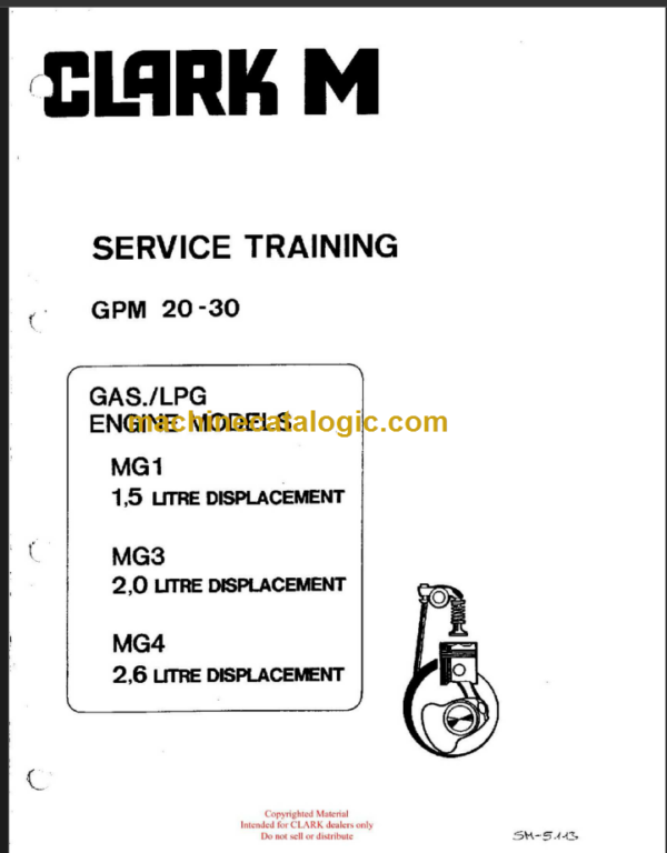 CLARK GPM20 30 SERVICE MANUAL