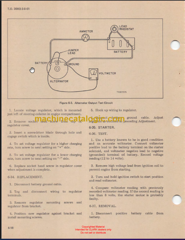 CLARK TRACTOR TECHNICAL MANUAL